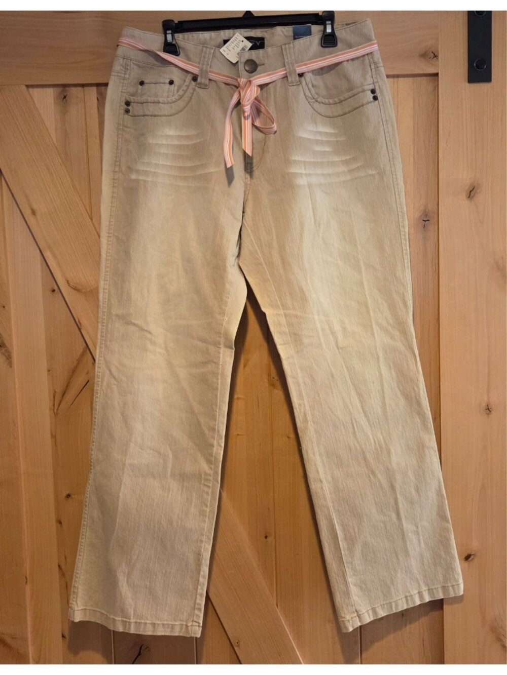 New! Venezia Stretch Bootcut Size 18 Tan Jeans 34x31"